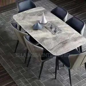 Marble Top Dining Set With 6 Seaters