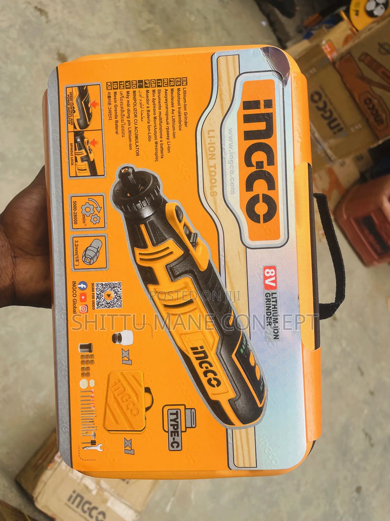 8v Cordless Mini Die Grinder