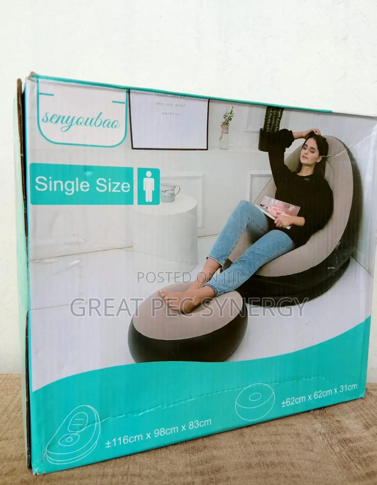 Inflatable Sofa With Air Pump Device