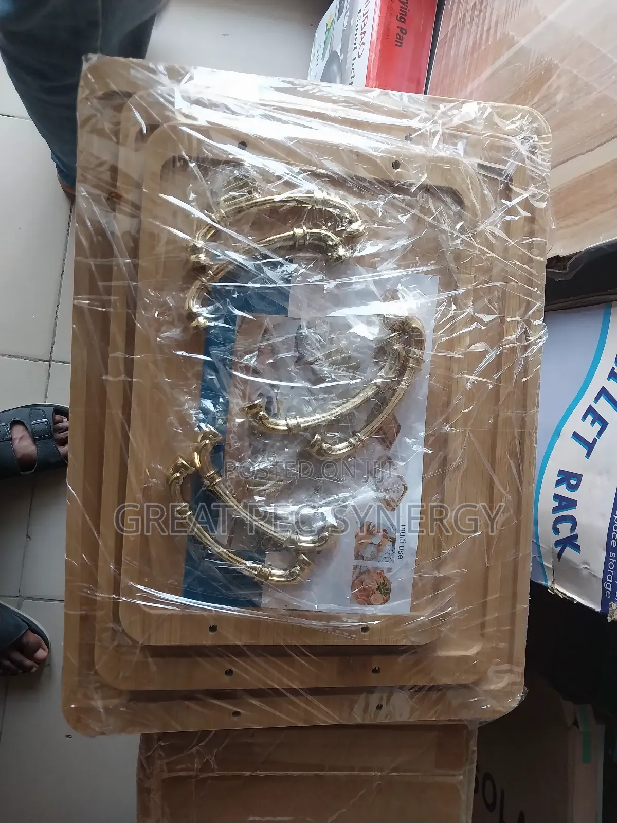 3 Sets of Light Wooden Tray
