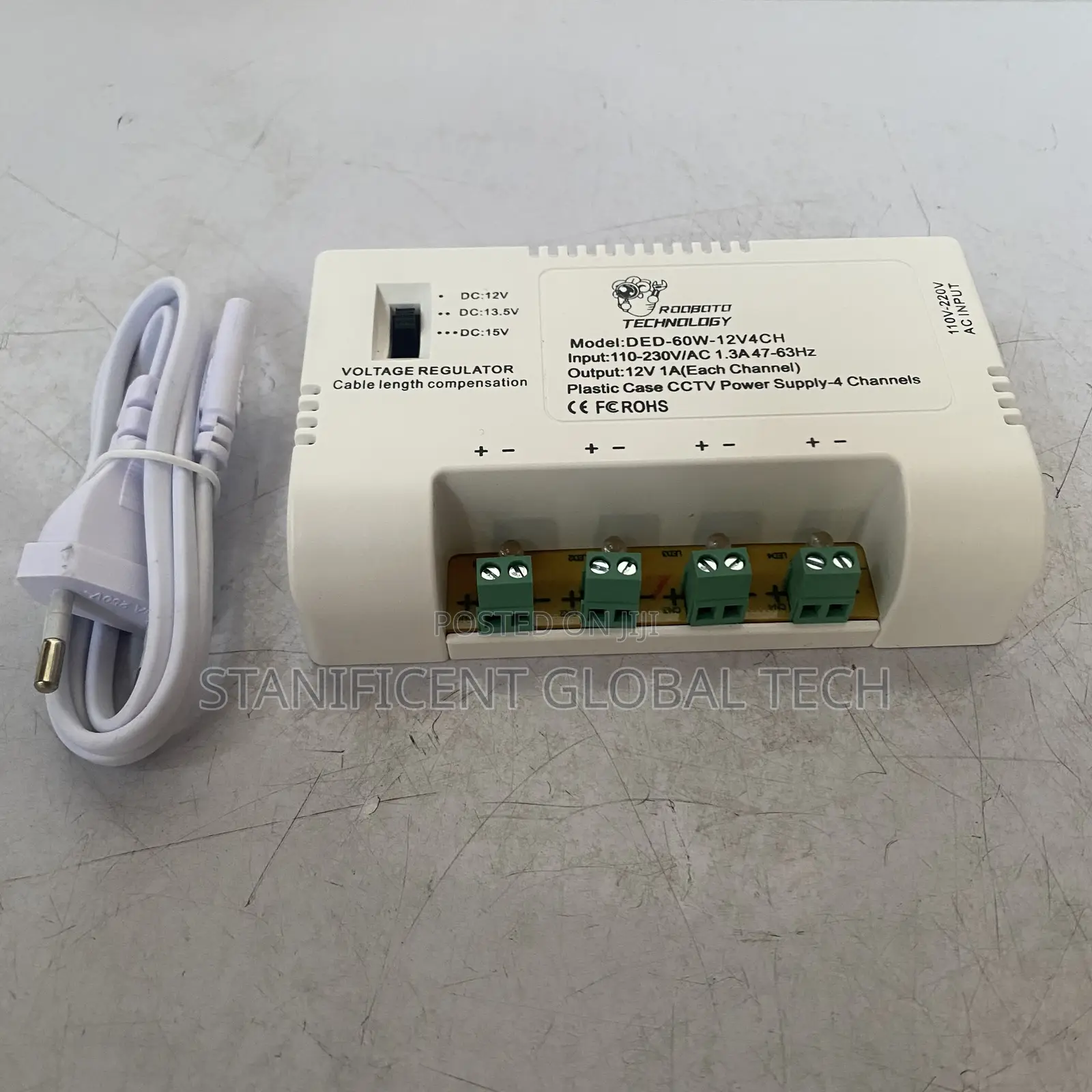 Rooboto 4way Power Supply Box With Power Cord