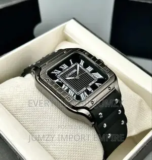 Quality Men's Cartier Rubber Strap Wristwatch
