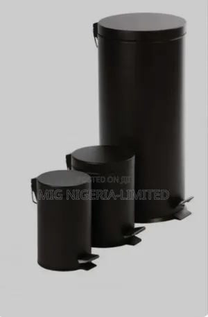 Pedal Bin 30l Metal Black Dustbin Home,Office,Hospital