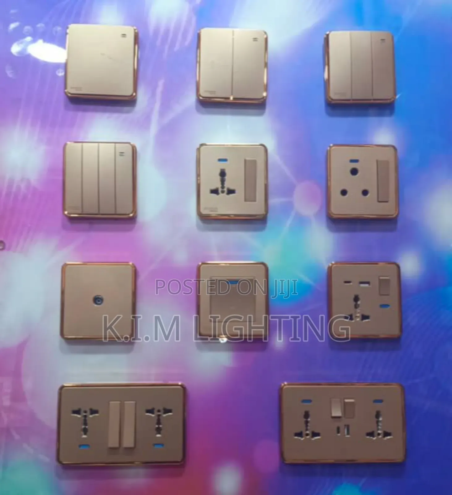 Gold Socket And Switches