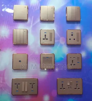 Gold Socket And Switches