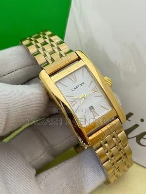 Cartier Gold Chain Watch for Unisex