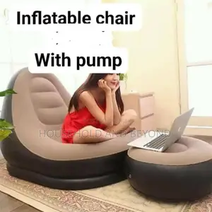 Inflatable Air Sofa Chair With Leg Rest