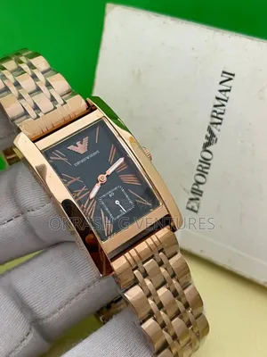 Emporio Armani Rose Gold Chain Watch for Women's