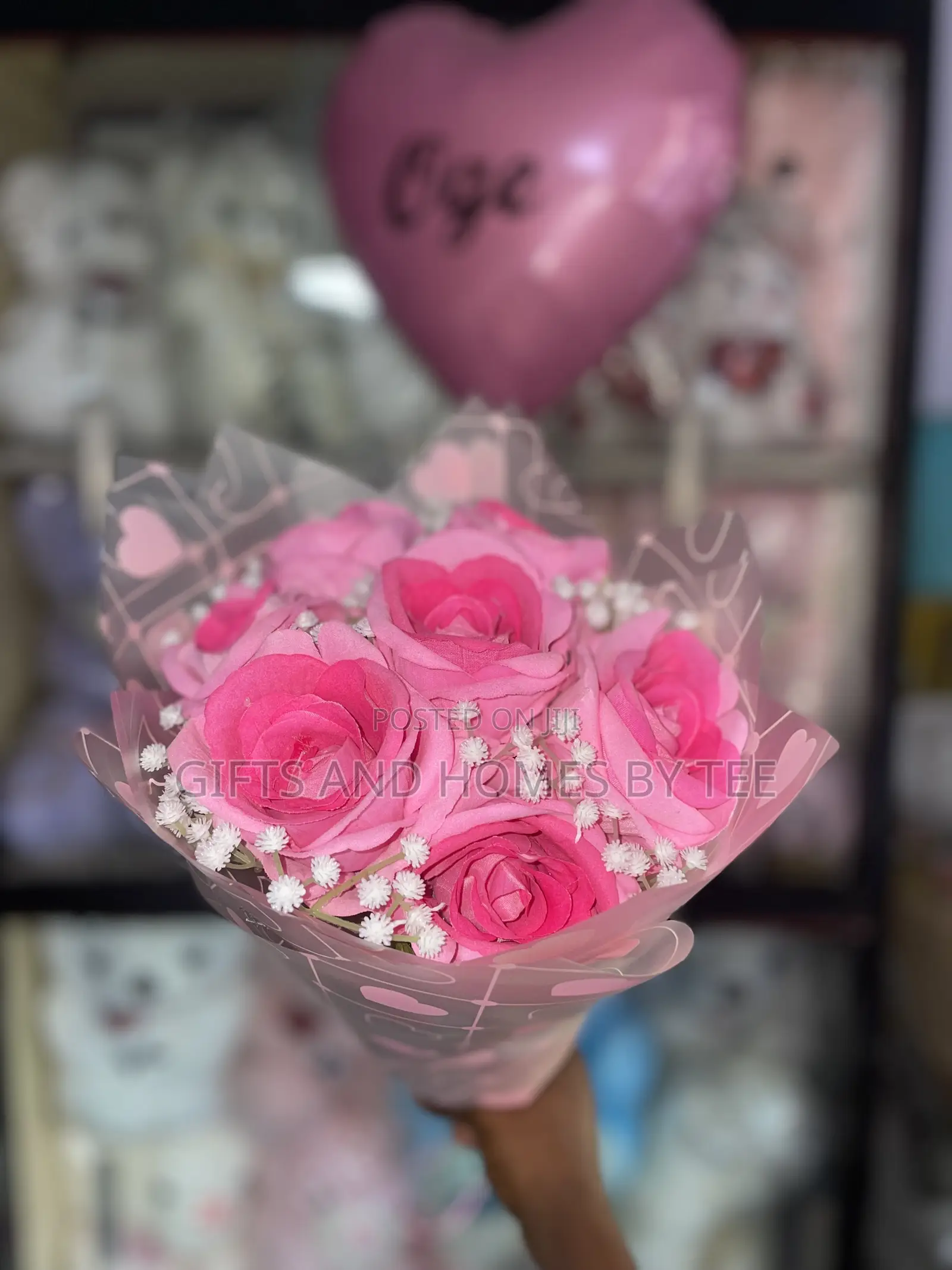 Pretty Pink Flower Bouquet