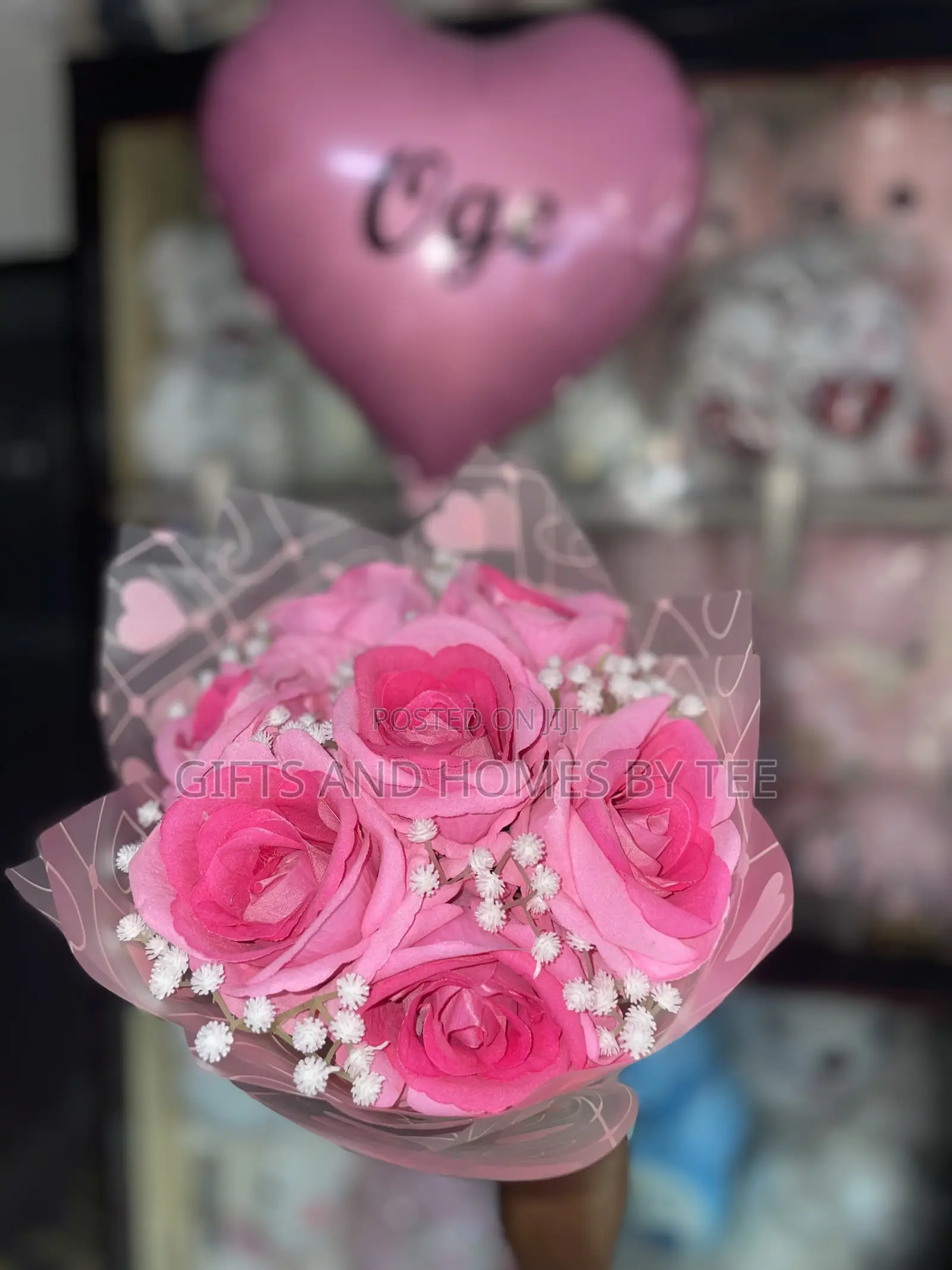 Pretty Pink Flower Bouquet