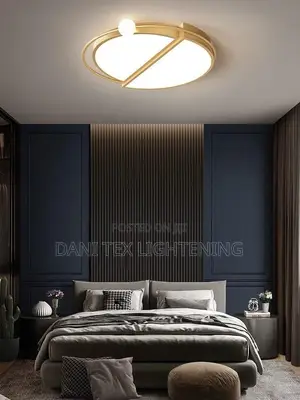 Minimalist Personality Gold Black Led