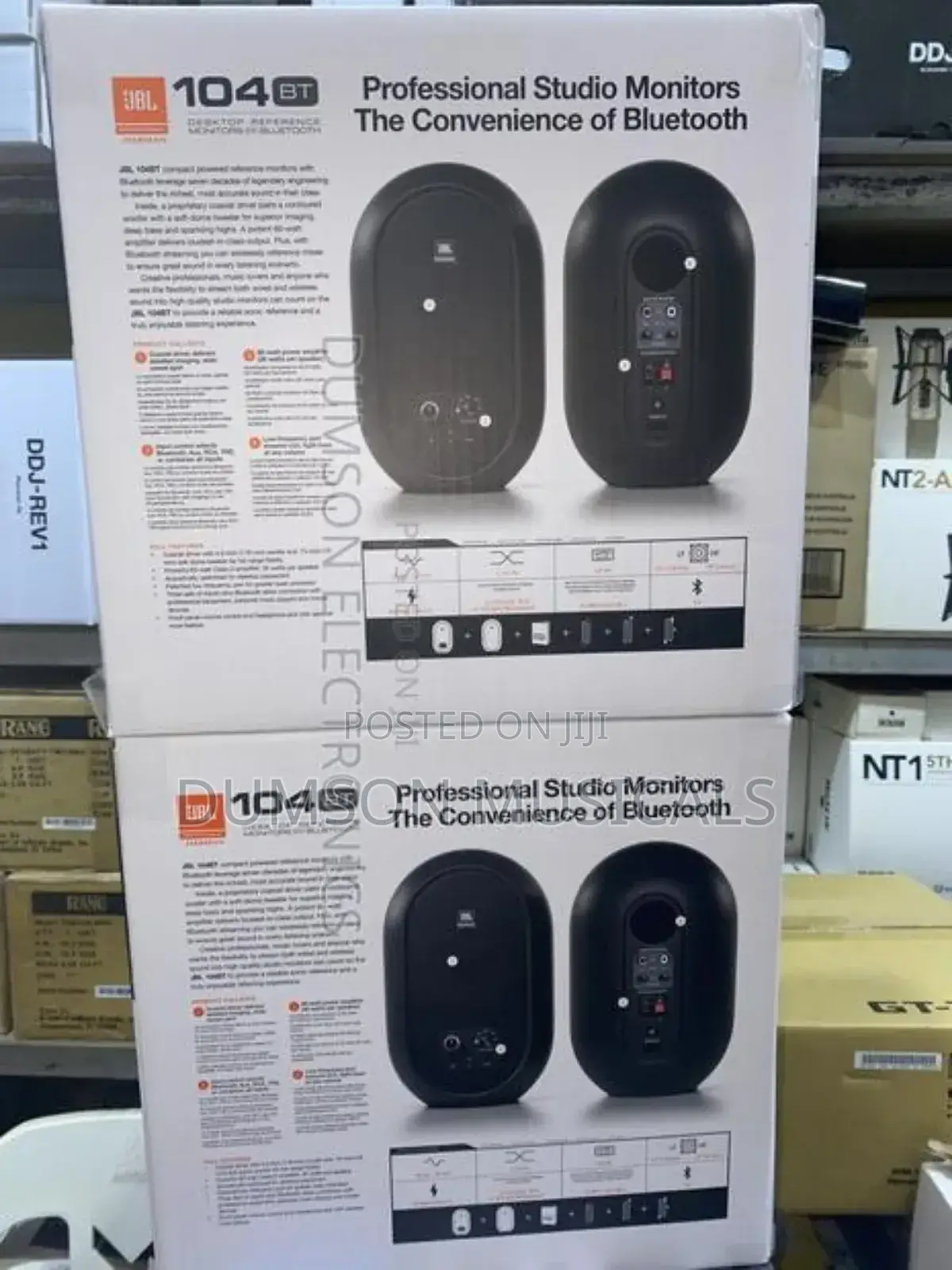 JBL Studio Monitor Desktop Reference Monitors With Bluetooth