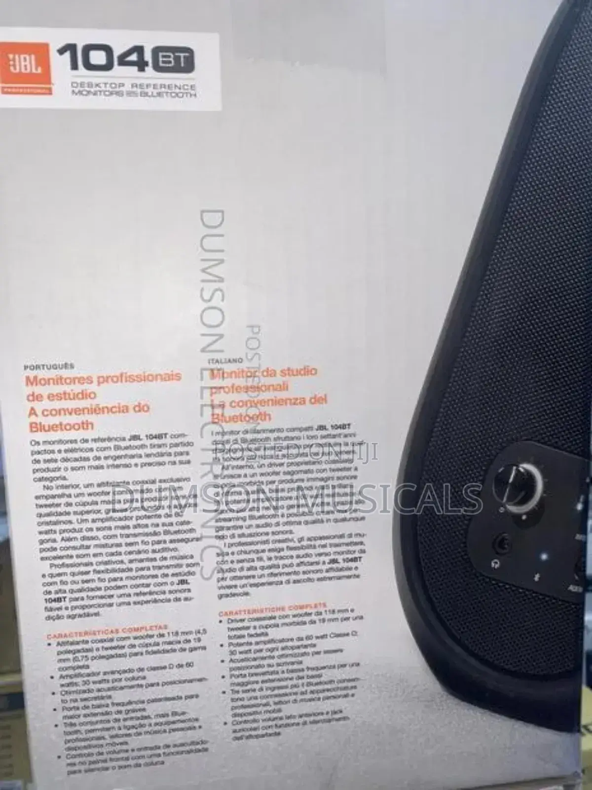 JBL Studio Monitor Desktop Reference Monitors With Bluetooth