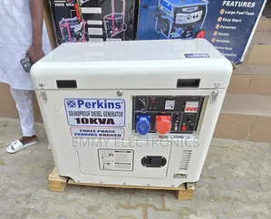 High Quality 10kva Three Phase Diesel Soundproof Gen Perkins