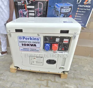Perkins Three Phase Diesel Soundproof Gen 10kva 1year Wty