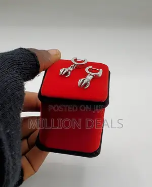 Photo - Hoop Classic Men's Ski Silver Earrings