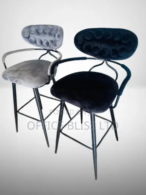Velvet High Bar Stools(Gray Black Available)