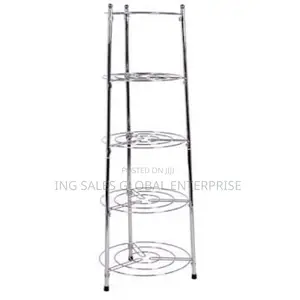 Stainless Standing Pot Rack - 5 Tier