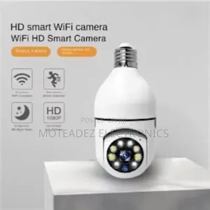 360° Rotatable E27 Light Bulb Wireless Wifi Security Camera