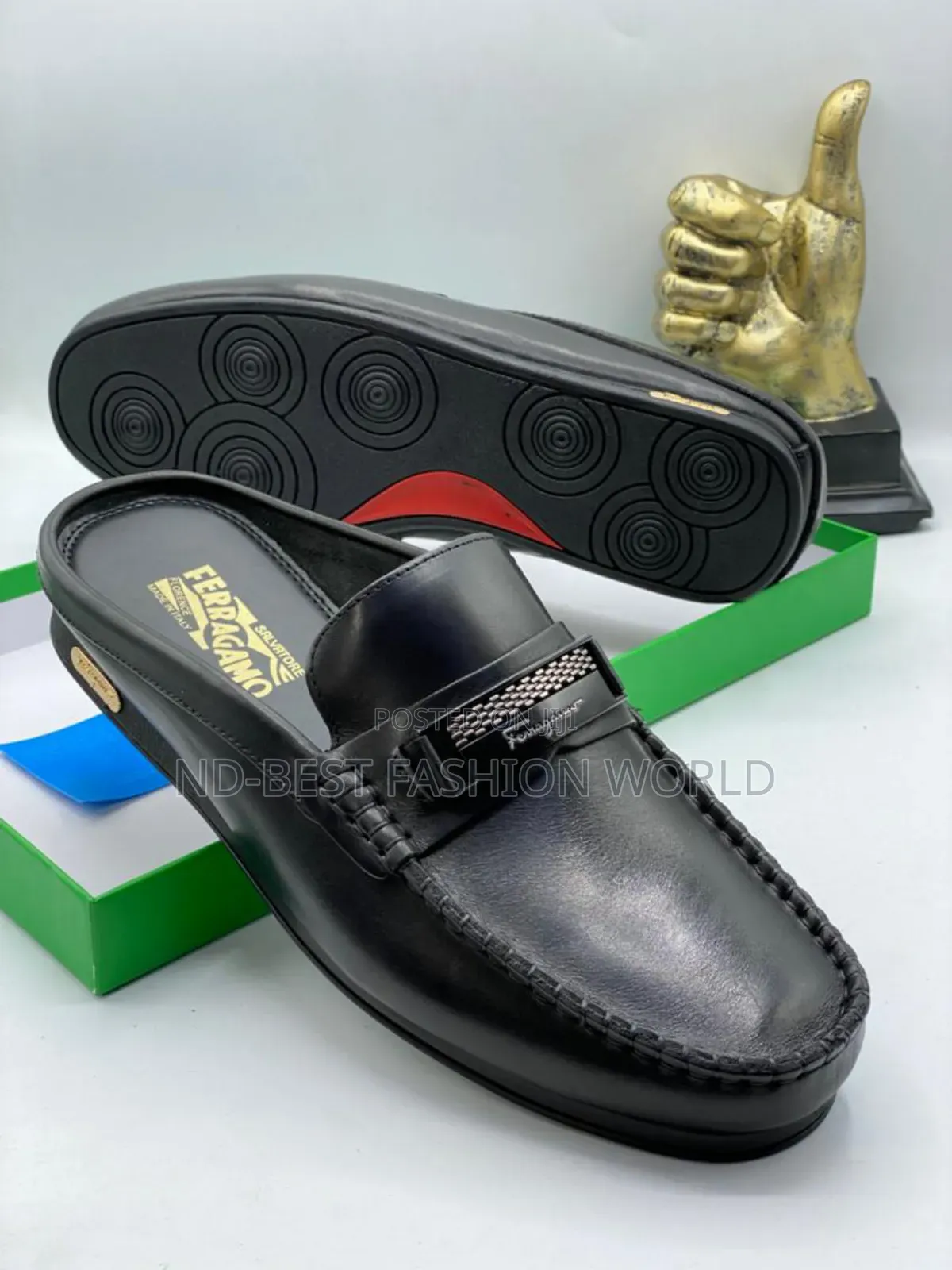 Ferragamo Quality Leather Half Shoe