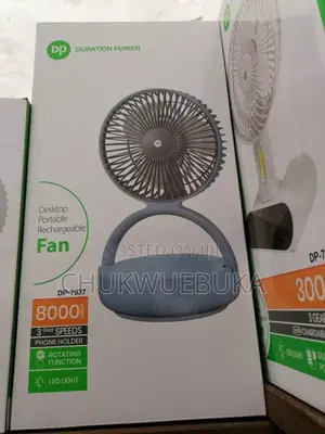 Dp Rechargeable Fan With Battery Capacity of 4000 Voltage