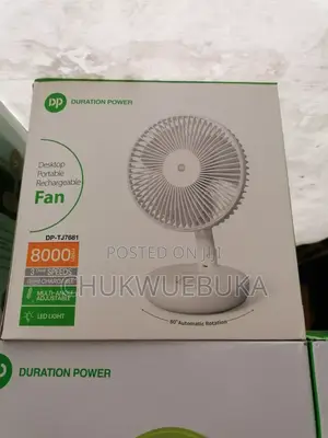 Dp Rechargeable Fan With Battery Capacity of 4000 Voltage