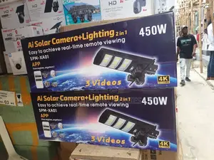 3-Views CCTV Camera With Solar Light