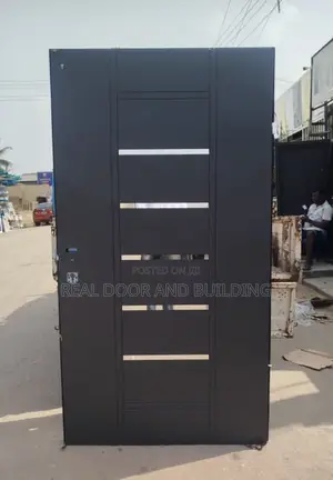 Special Gray Solid Single Leaf Israeli Door.