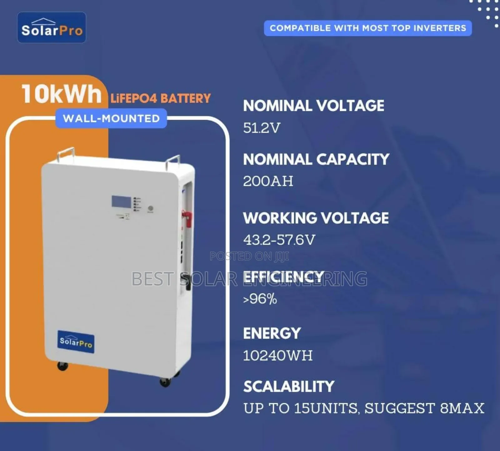 10kwh Lithium Battery (Solarpro)
