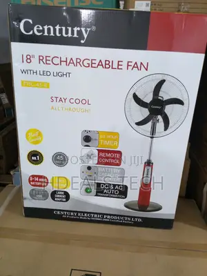 Century FRC-45-E Standing Fan- 18" With Rechargeable Battery