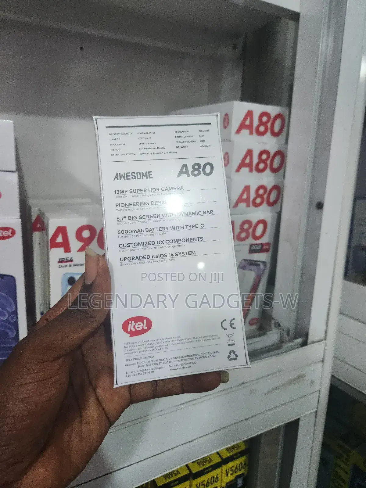 New Itel A80 64 GB Black
