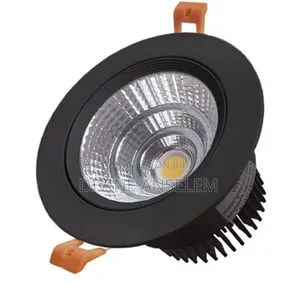 7w C.O.B Spot Lights Black Body Double Colour