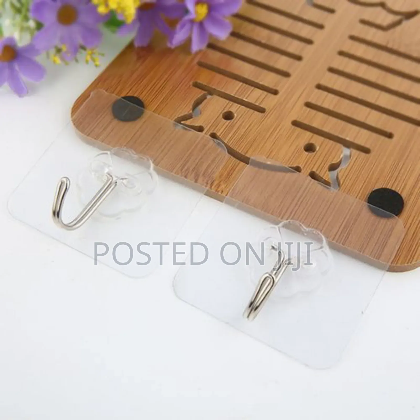 Adhesive Wall Hooks - 12pcs