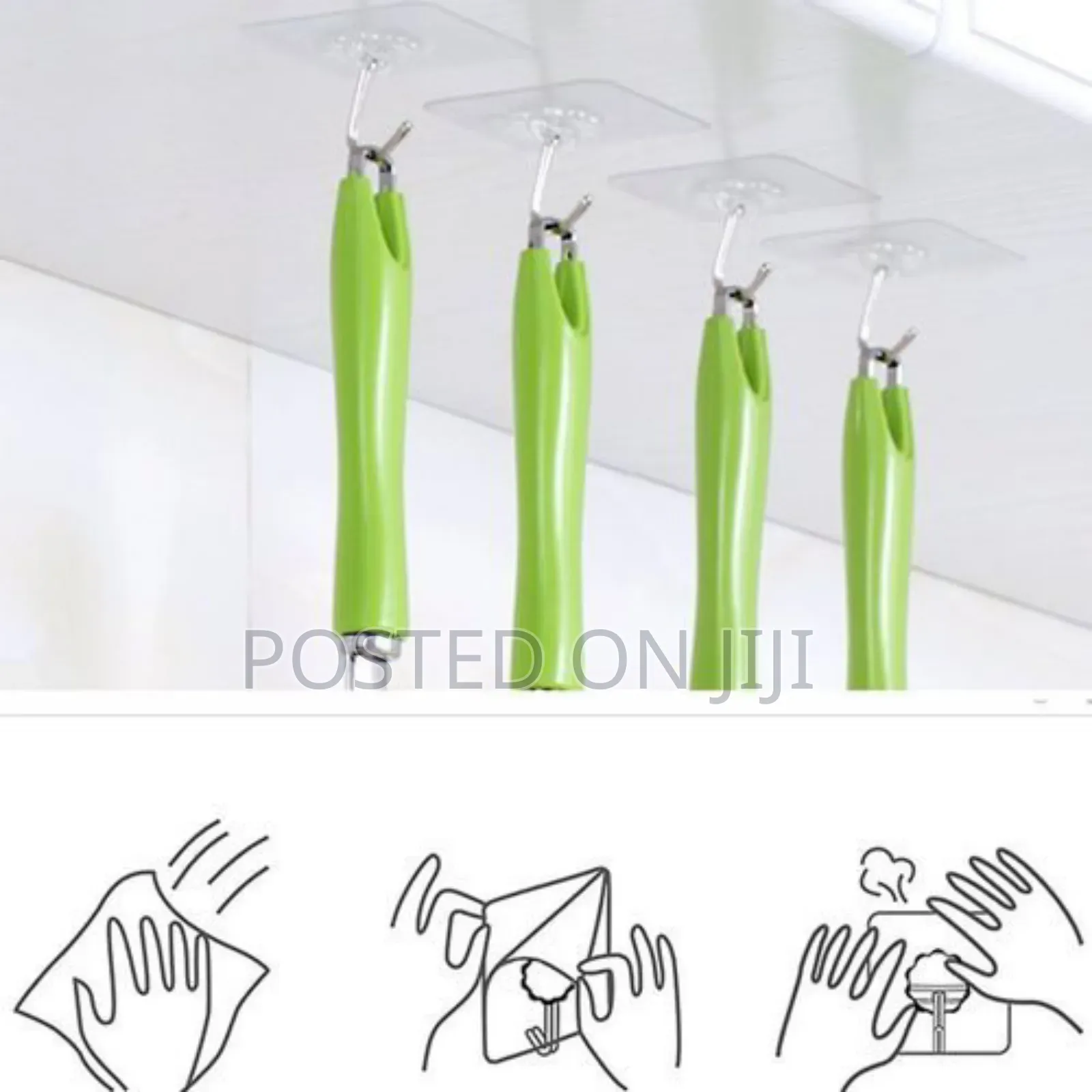 Adhesive Wall Hooks - 12pcs