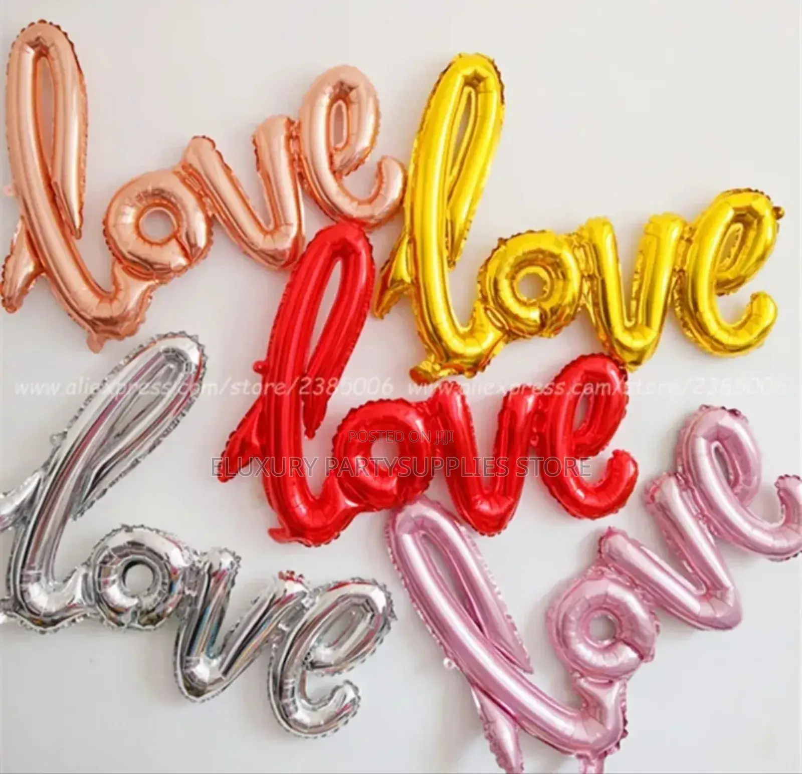 Love Script Foil Balloon