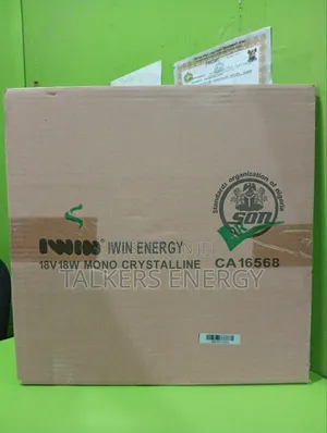 Iwin Energy 18v 18w Solar Panel For Fan