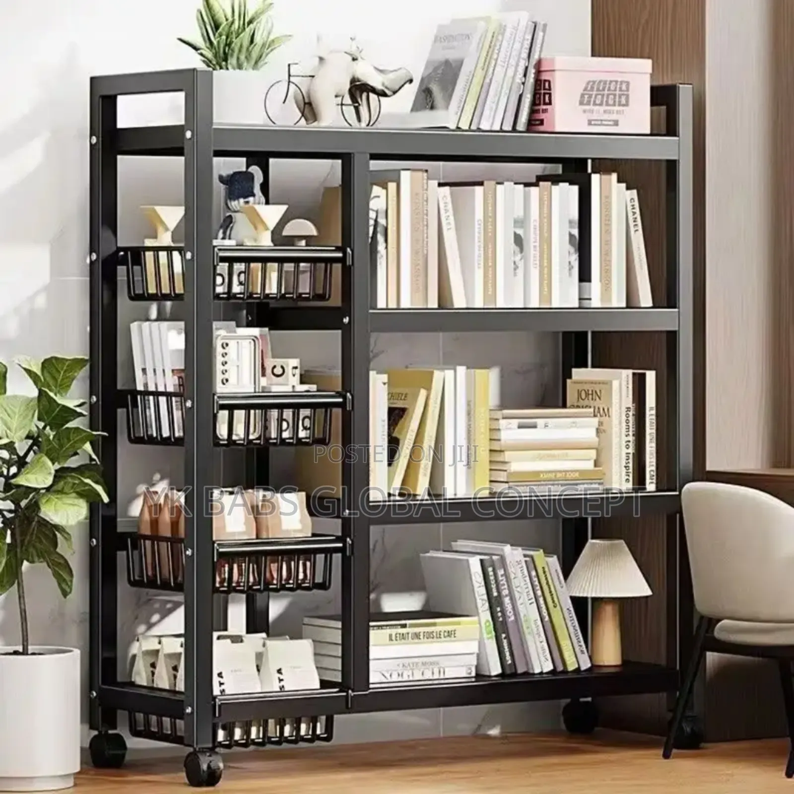 Kitchen Vegetables Basket Trolley Storage Rack 4 Layer