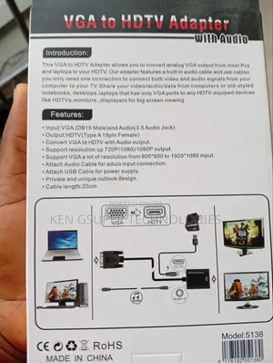 Vga to HDTV Adapter