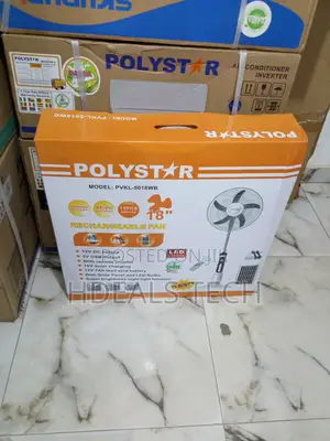 Poystar Rechargeable Fan 18" With Remote - PVKL-5018wb