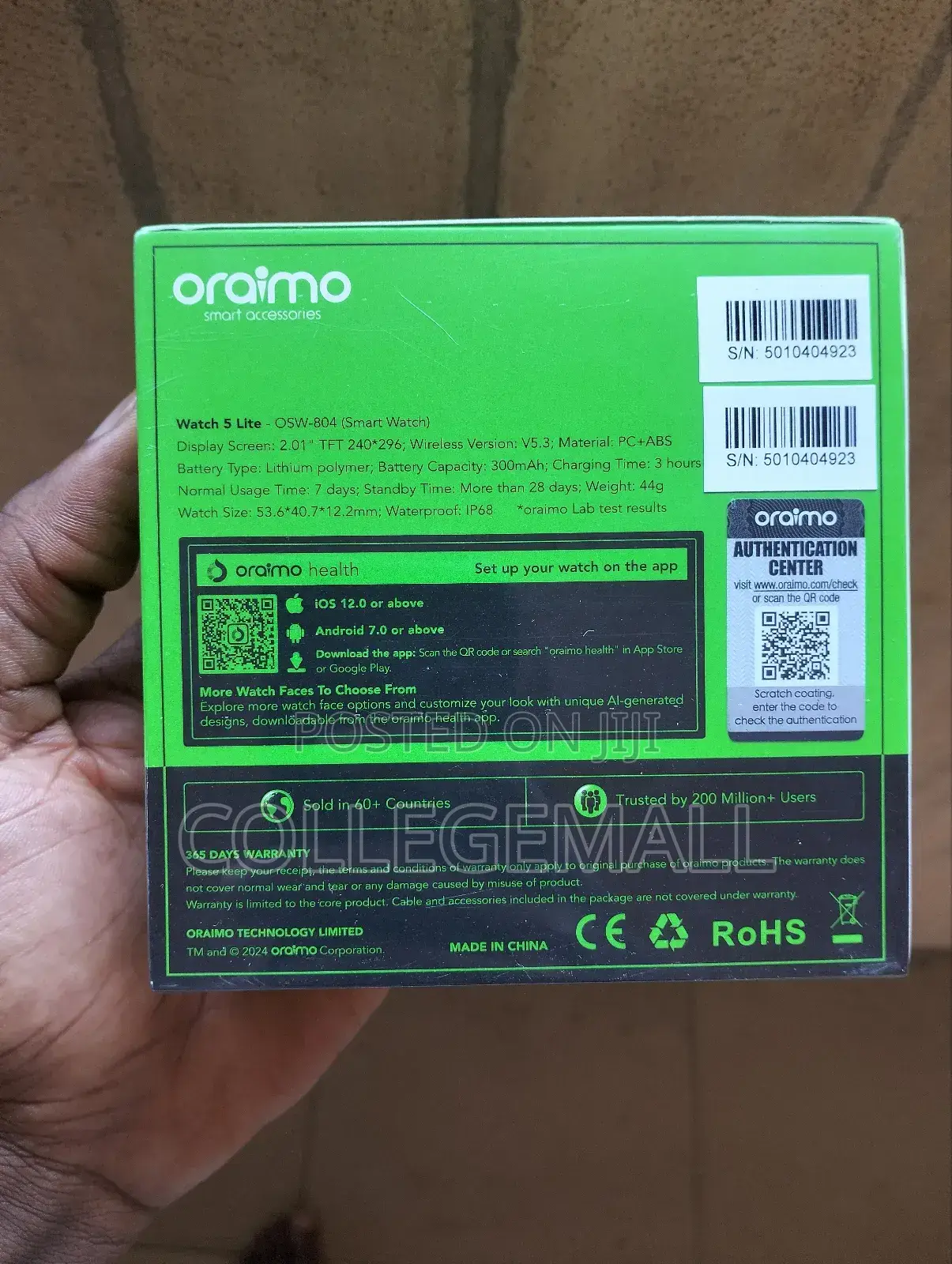 Oraimo Watch 5 Lite