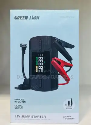 Green Lion 12v Jump Starter and Tire Inflator Pump