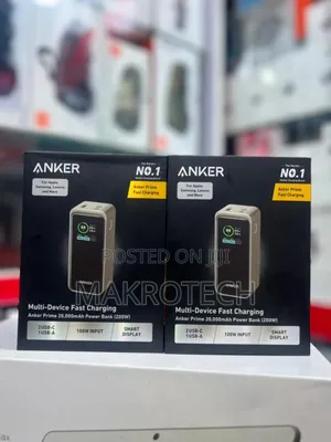 Anker Prime Power Bank, 20,000mah 200w Portable Laptop Charg