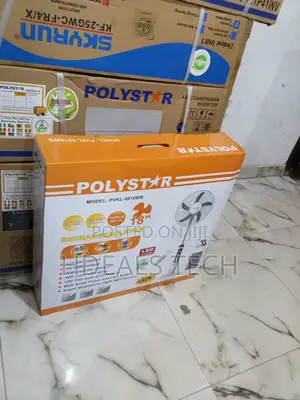 Polystar 18" Rechageable Fan With Led Usb Charging