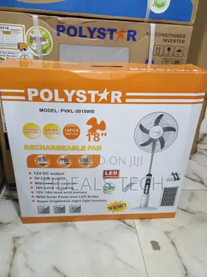 Polystar 18" Rechargeable Fan - 12hour Battery Life