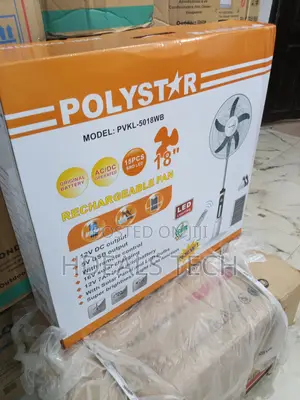 18" Polystar PVKL-5018wb Fan With Built-in Battery