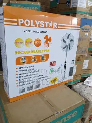 18-Inch Fan With Built-in Battery - Polystar PVKL-5018wb