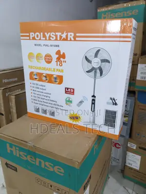 Smart Rechargeable Fan by Polystar - Model PVKL-5018wb