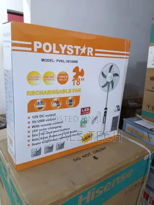 Shop Polystar 18" Rechargeable Fan With Remote Led