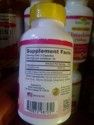 Nature's Field Glutathione 1500mg X 90 Capsules