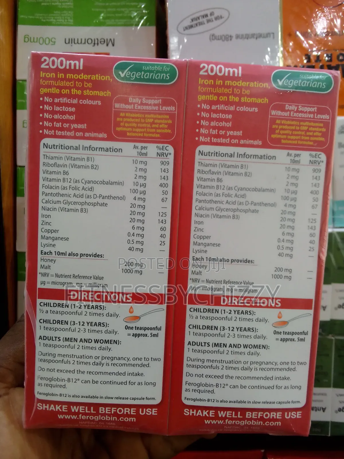 Vitabiotics Feroglobin Liquid Iron Syrup 200ml